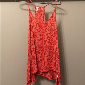 COPY - Red patterned tank top